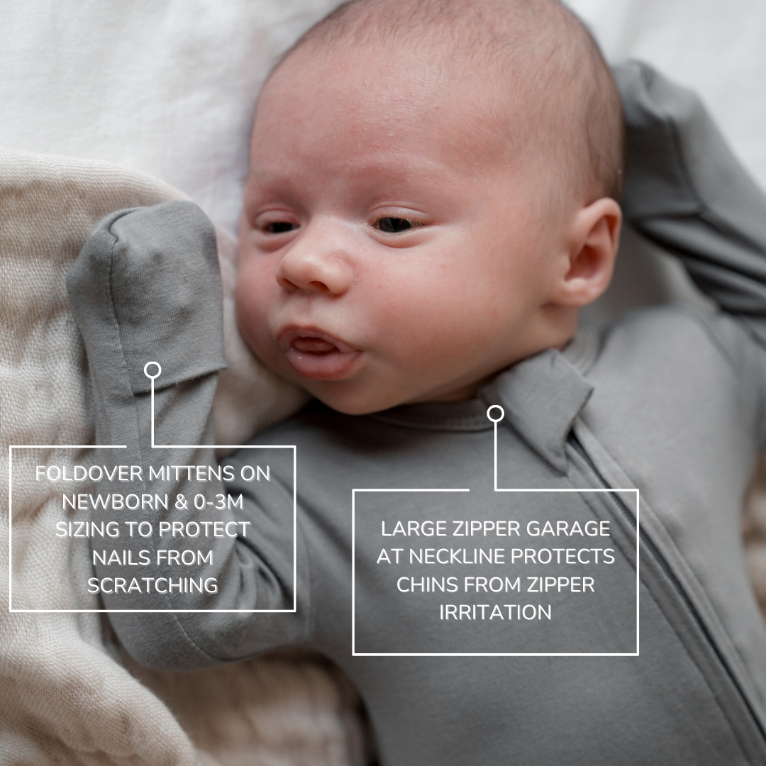 Bamboo Footed Sleepers | Solids: Night Black