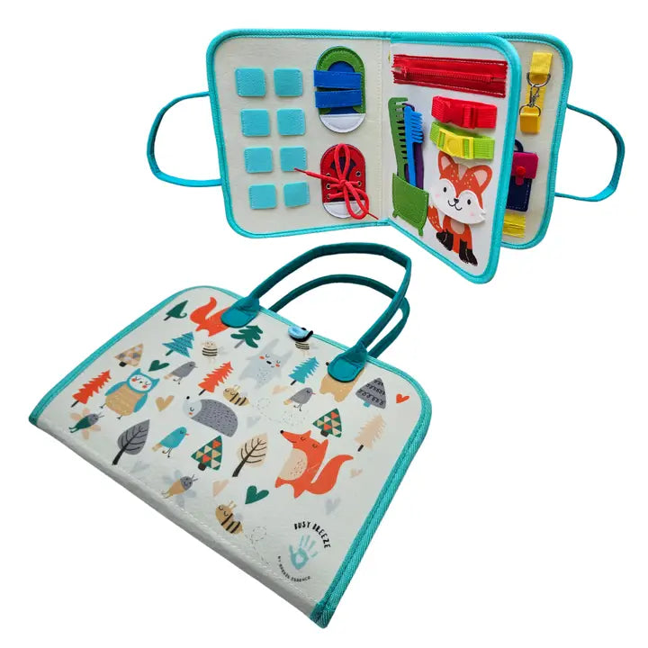 Breeze Essence Inc. - Woodland Busy Board for Toddlers - High Quality - Canadian Brand
