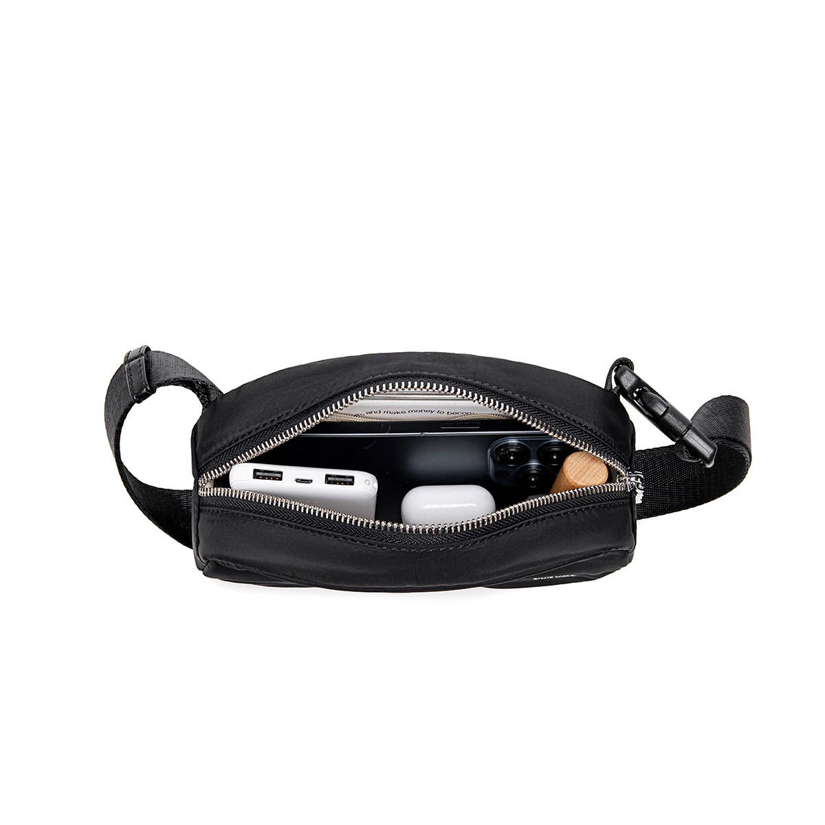 Bean Belt Bag - Recycled Nylon - Black Nylon