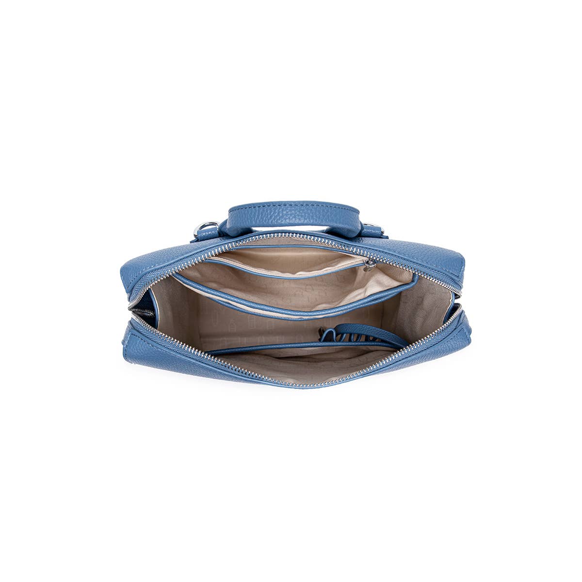 Kylie Small - Recycled Vegan Backpack - Muted Blue Pebbled: Muted Blue Pebbled / SM