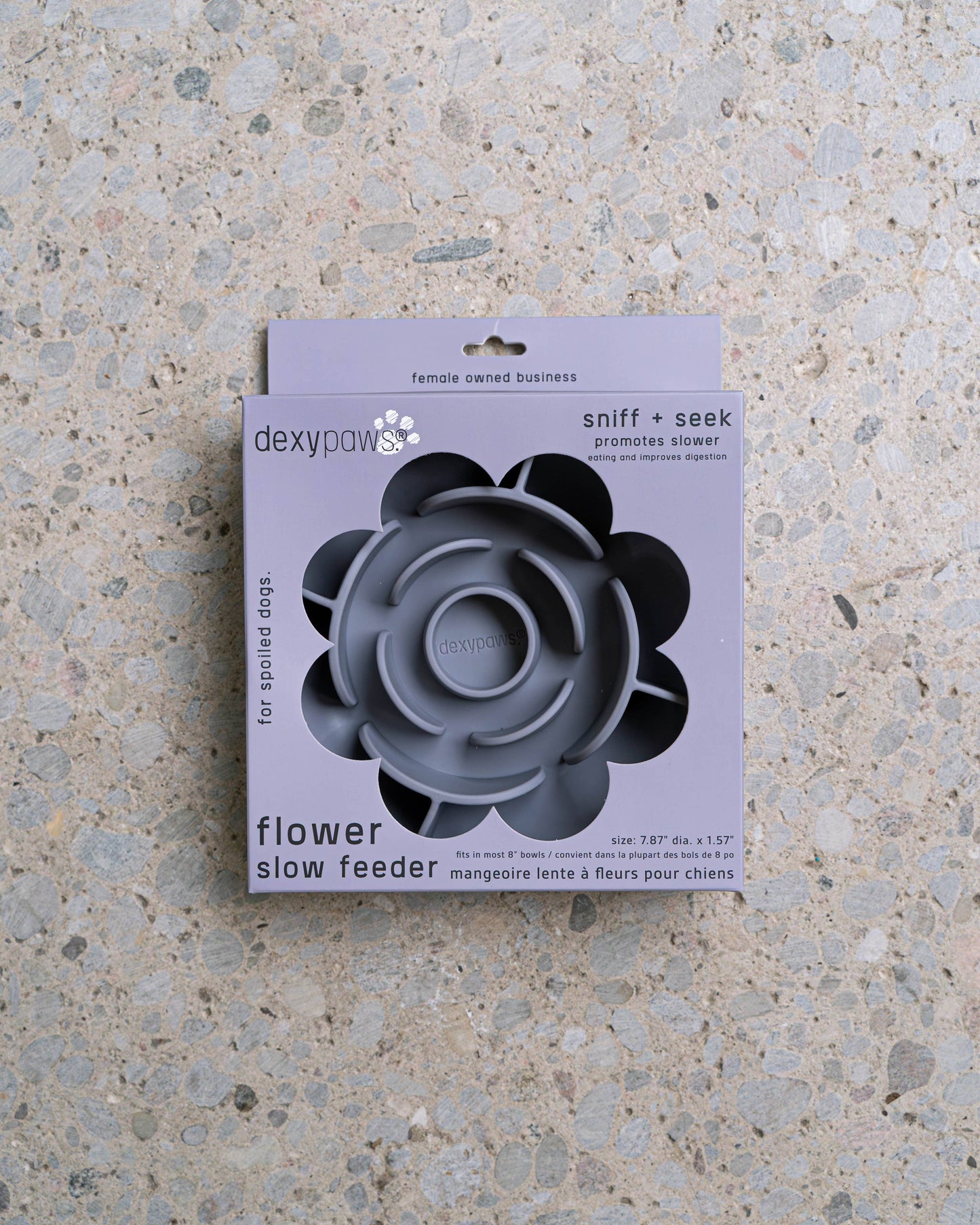 Flower Slow Feeder - Grey