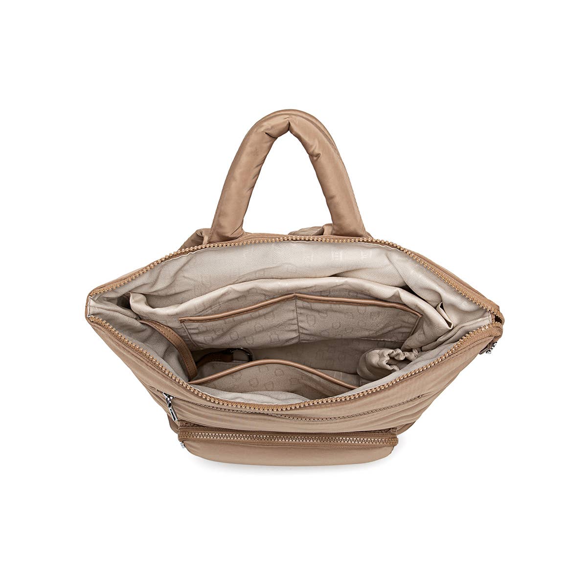 Tai-Ann - Recycled Nylon Backpack - Latte Nylon: Latte Nylon / OS