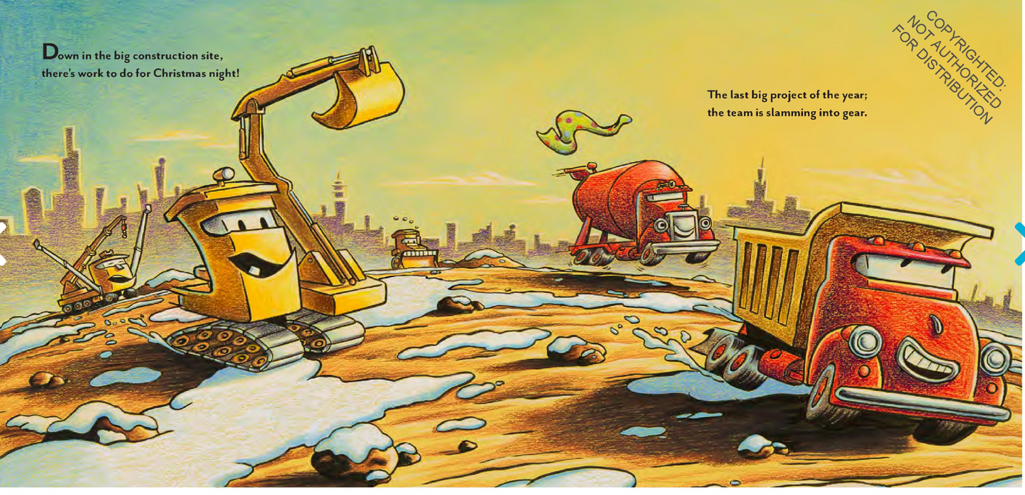 Construction Site on Christmas Night - Hardcover