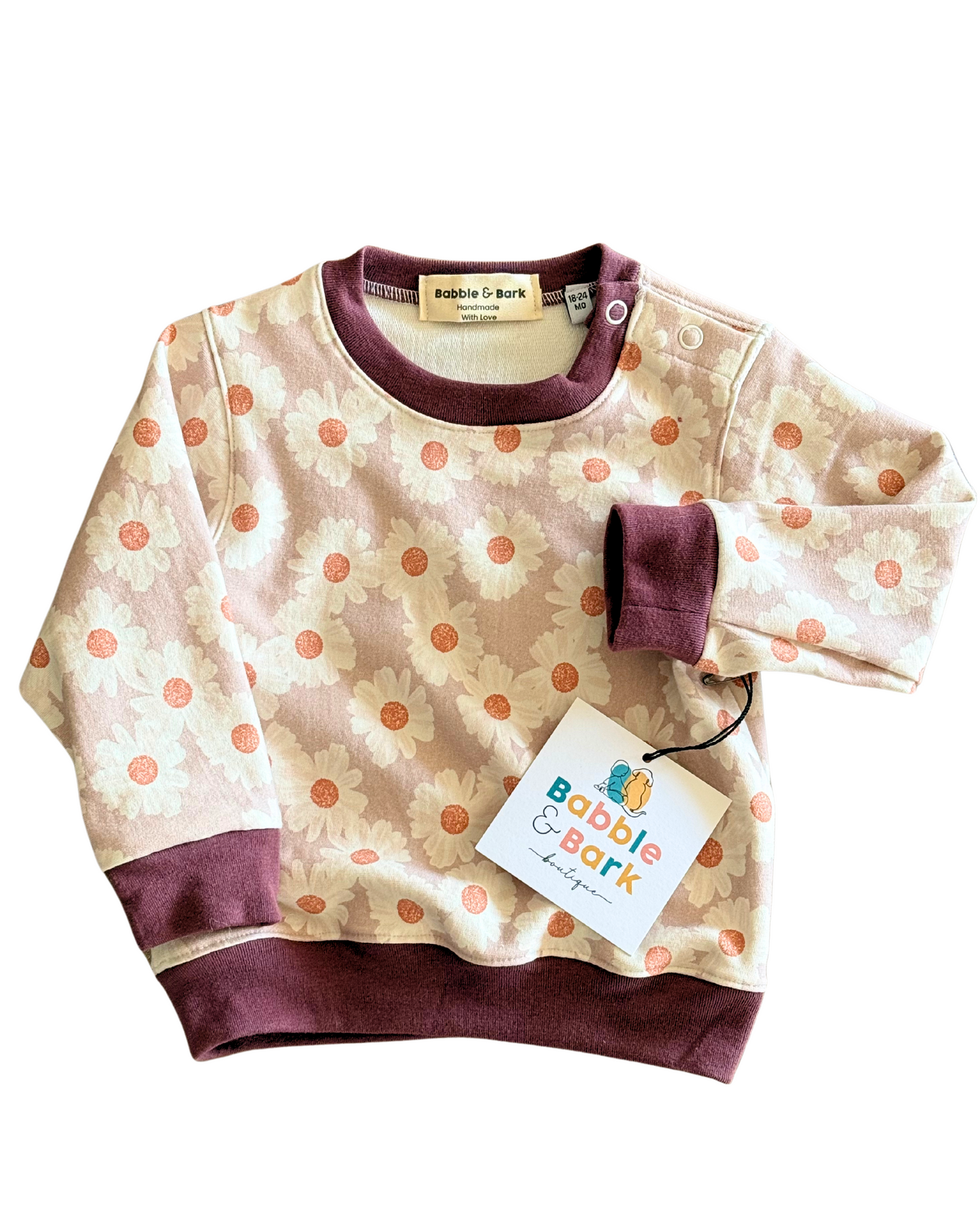 Floral Crew Sweater