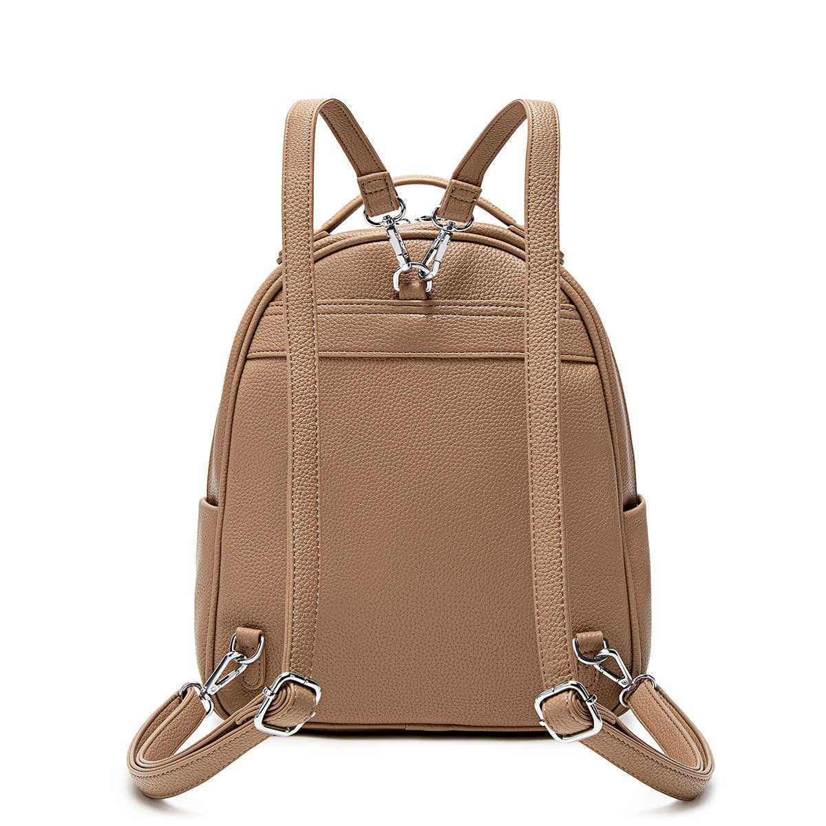 Hannah - Recycled Vegan Backpack - Latte Pebbled: Latte Pebbled / OS