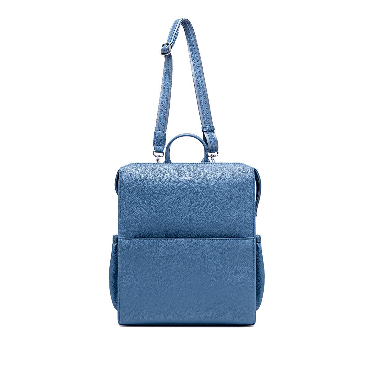Kylie Small - Recycled Vegan Backpack - Muted Blue Pebbled: Muted Blue Pebbled / SM