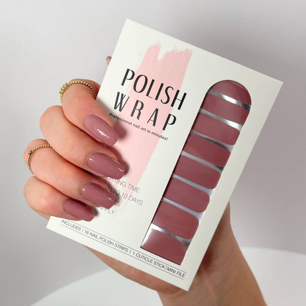 Pink Nude Nail Art Polish Wrap Kit
