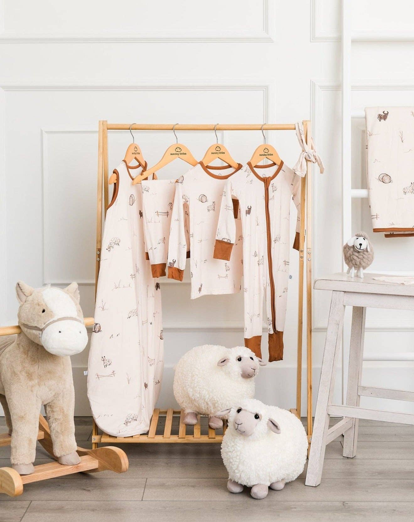 Slumber Pajama Set in Farm Doodle