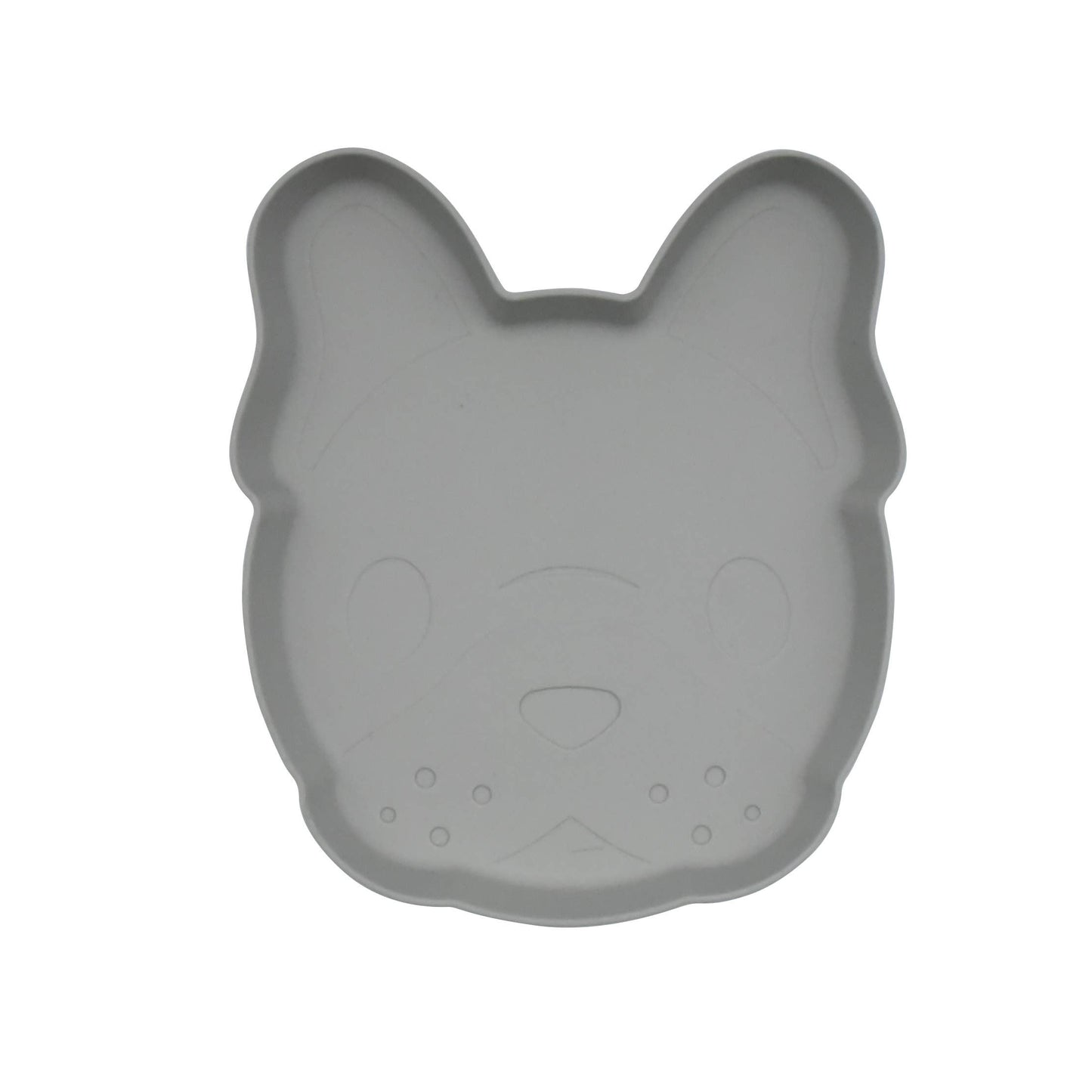 Silicone Divided Suction Plate with Removable Dividers: Bulldog