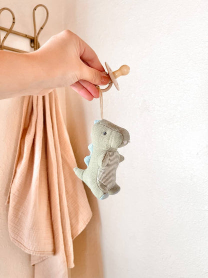 *New Options* Bitzy Pal Natural Rubber Pacifier & Plush: Cow