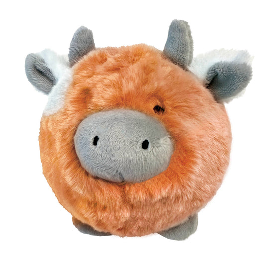 Fuzzy Wuzzy MooMoo Spikers 2-in-1 Spiker Ball Toy: Orange (Small)