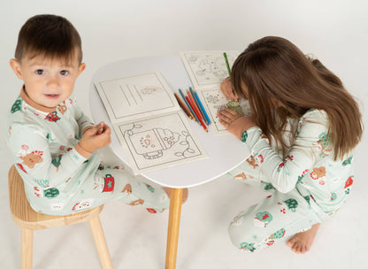 Bamboo Footies Two Way Zipper  Festive Cocoa