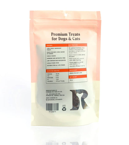 Rawbone Grass Fed Beef Liver Krisps – 65 g