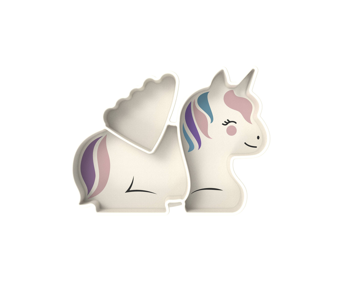 Luxe Silicone Suction Plate : Unicorn