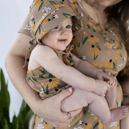 Baby/Kids' Bamboo Halter Romper | Bumblebee Meadow