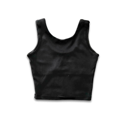 Youth Bamboo Longline Bralette-Style Tank | Black