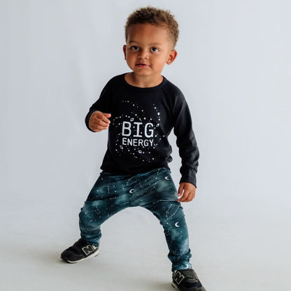 Baby/Kids' Graphic Bamboo Raglan Sleeve Pullover | Stay Wild Moon Child In Sage