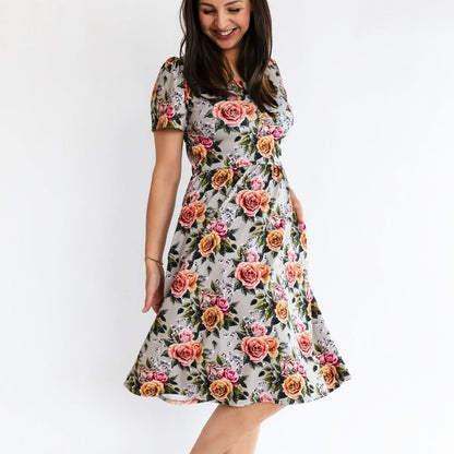 Ladies’ Bamboo Kaia Dress | Palm Fronds
