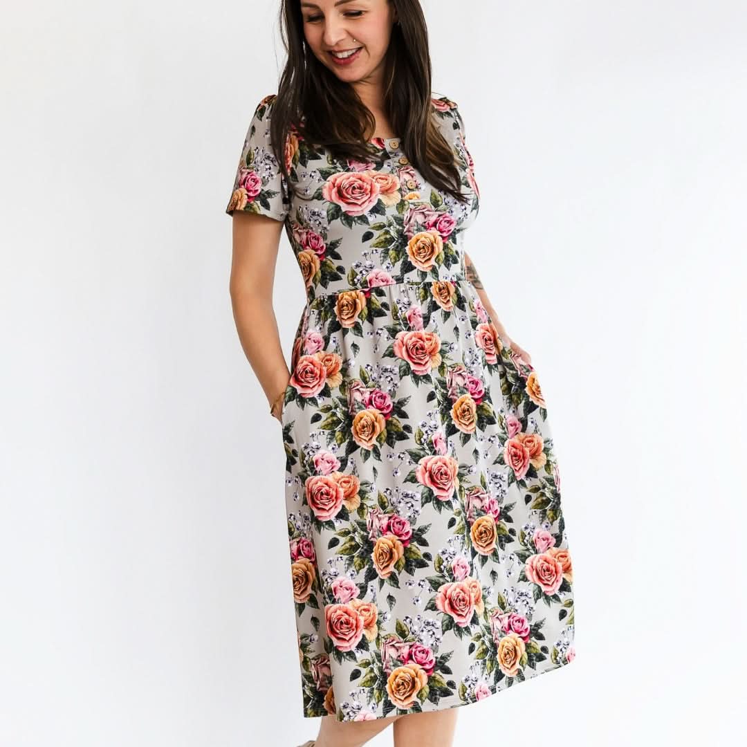 Ladies’ Bamboo Kaia Dress | Palm Fronds