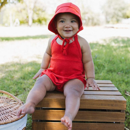 Baby/Kids' Bamboo Halter Romper | Bumblebee Meadow