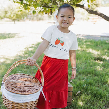 Baby/Kids Graphic Bamboo T-Shirt | Vanila Donut On Powder Blue