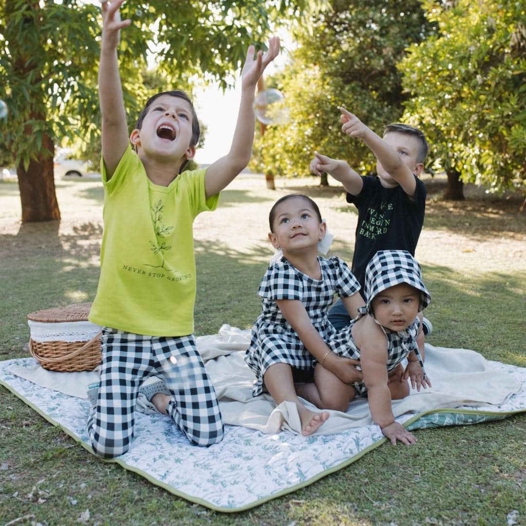 Baby Bamboo Leggings | Bison Plaid