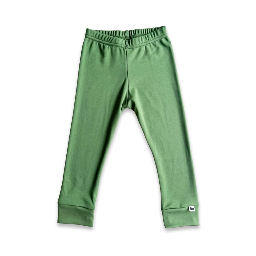 Kids' Bamboo Leggings | Leaf Green