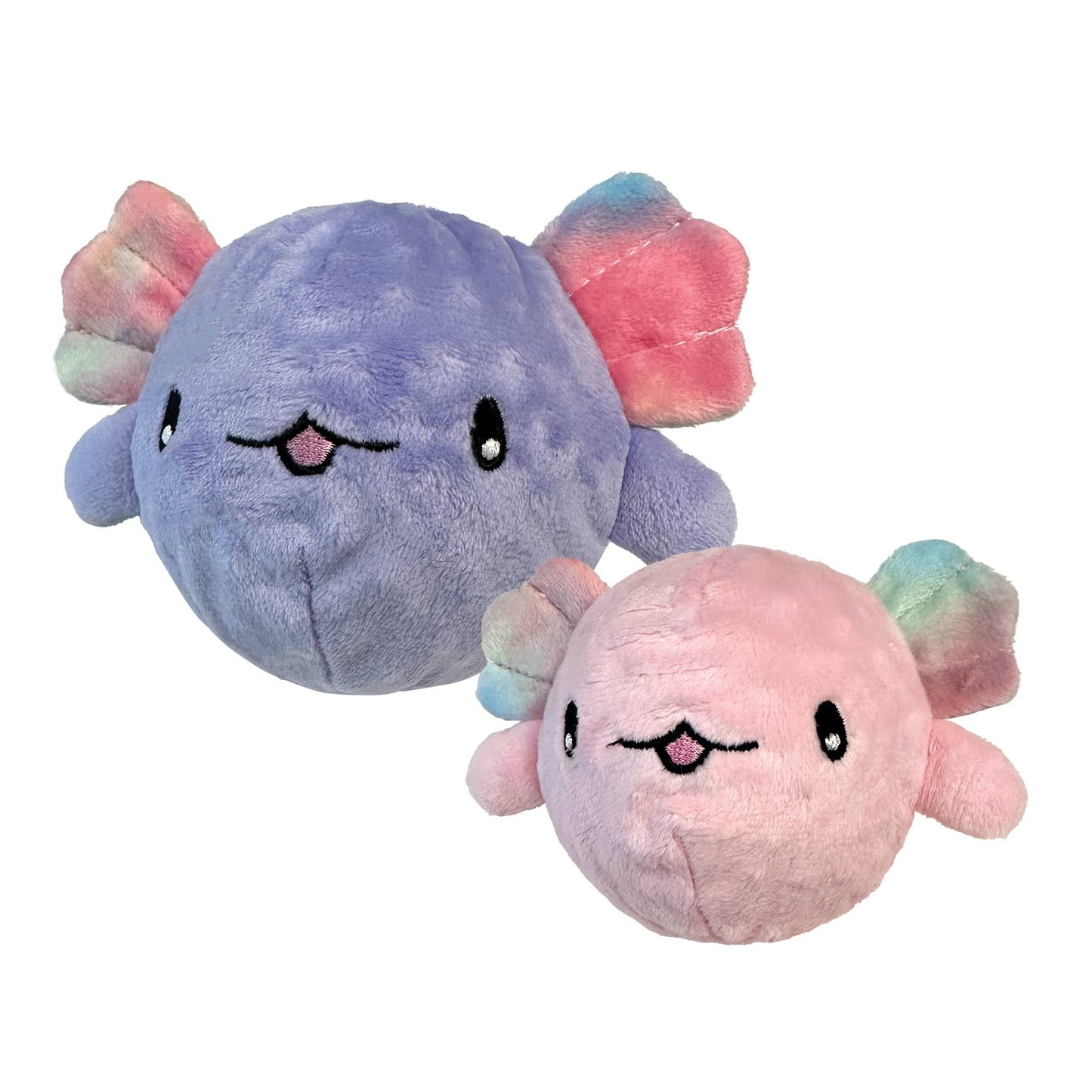 Fuzzy Wuzzy Axolotl Spikers 2-in-1 Spiker Ball Toy: Pink (Small)