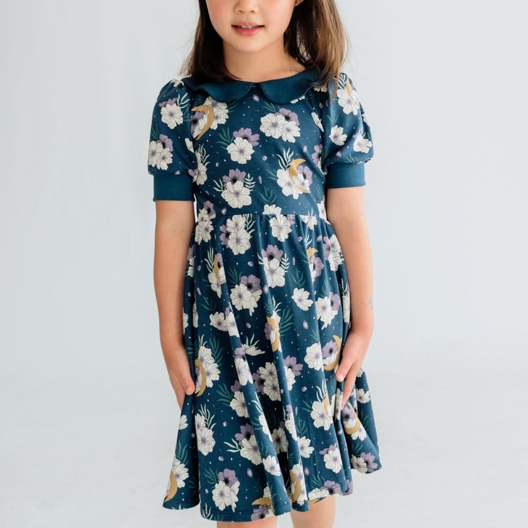 Kids' Bamboo Penelope Dress | Celestial Floral