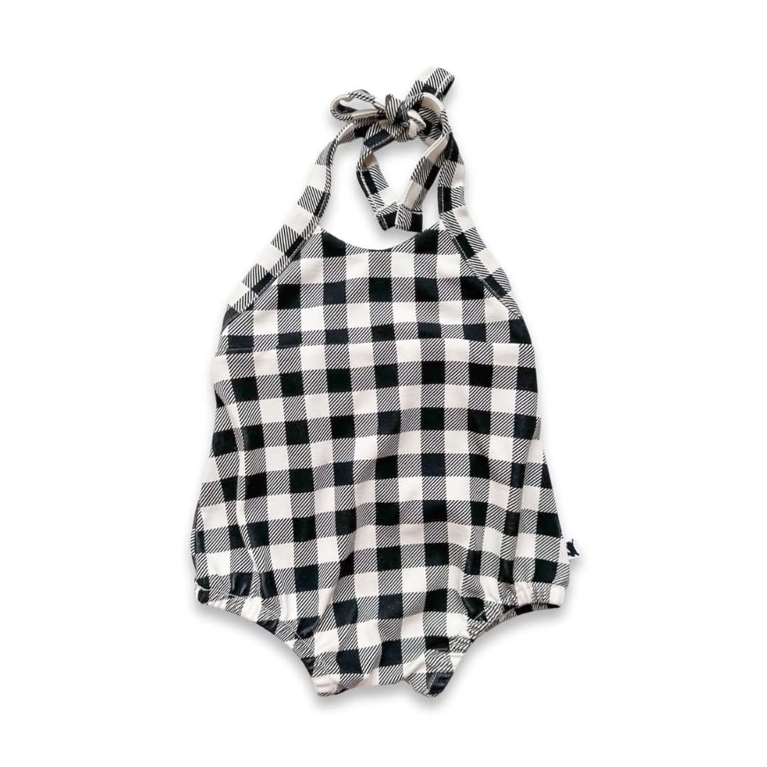 Baby/Kids' Bamboo Halter Romper | Berry