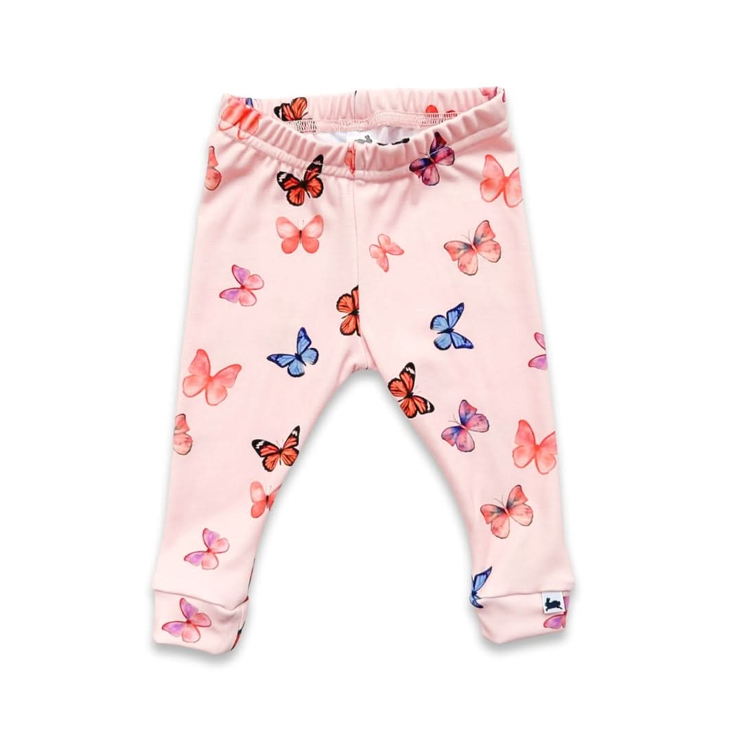 Baby Bamboo Leggings | Blue Checkers