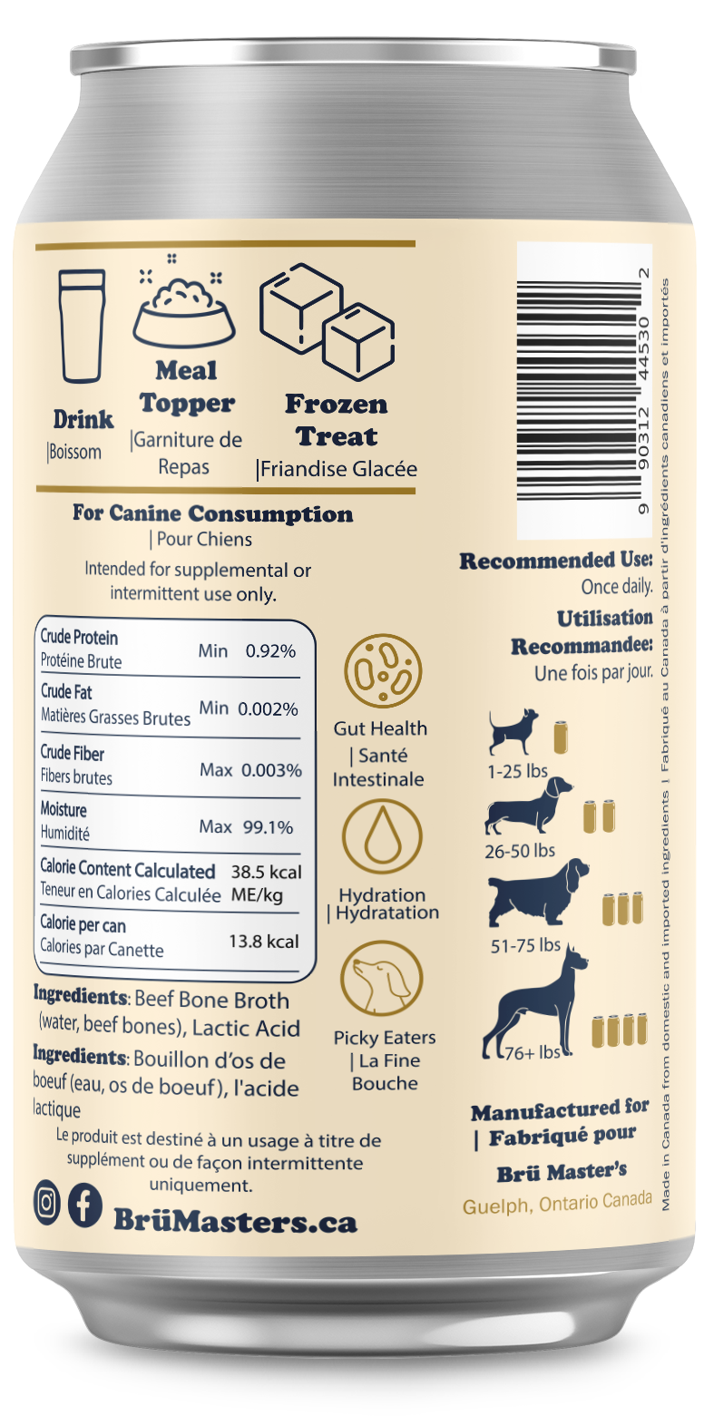 BrüMaster's Premium Dog Beer - SINGLE CAN