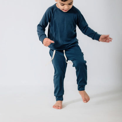 Kids Bamboo Lightweight Joggers | Tangerine Crush