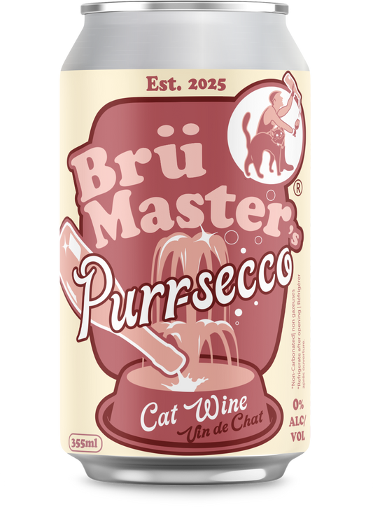 BrüMaster's Purr-secco™ – Premium Cat “Wine” - SINGLE CAN