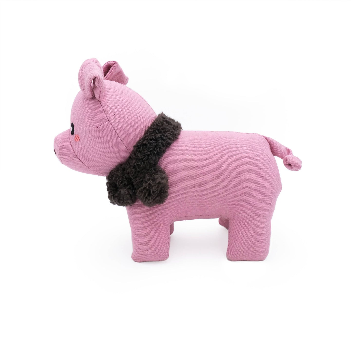 EcoZippy Cotton Cuddler - Pig - Dog Toy