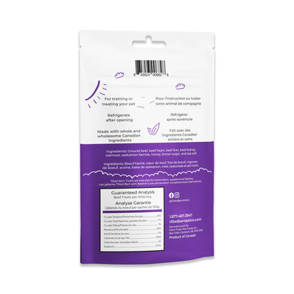 Beef & Saskatoon Berry Treats For Dogs 100g/3.53oz