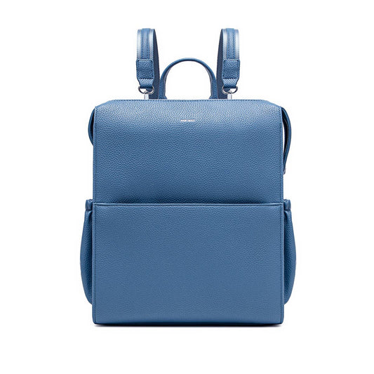Kylie Small - Recycled Vegan Backpack - Muted Blue Pebbled: Muted Blue Pebbled / SM