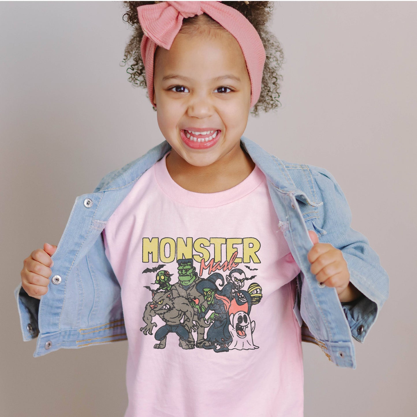 Kids Halloween Shirt Monster Graphic Tee For Toddler: Natural / 3T