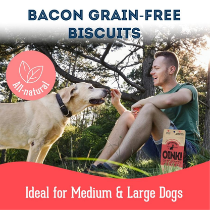 Bacon Grain-Free Dog Biscuits: Protein-Rich & Breath-Freshen