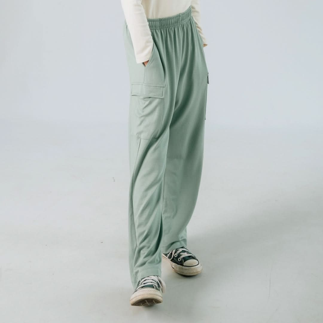 Youth Bamboo Cargo Pants | Smoked Pine