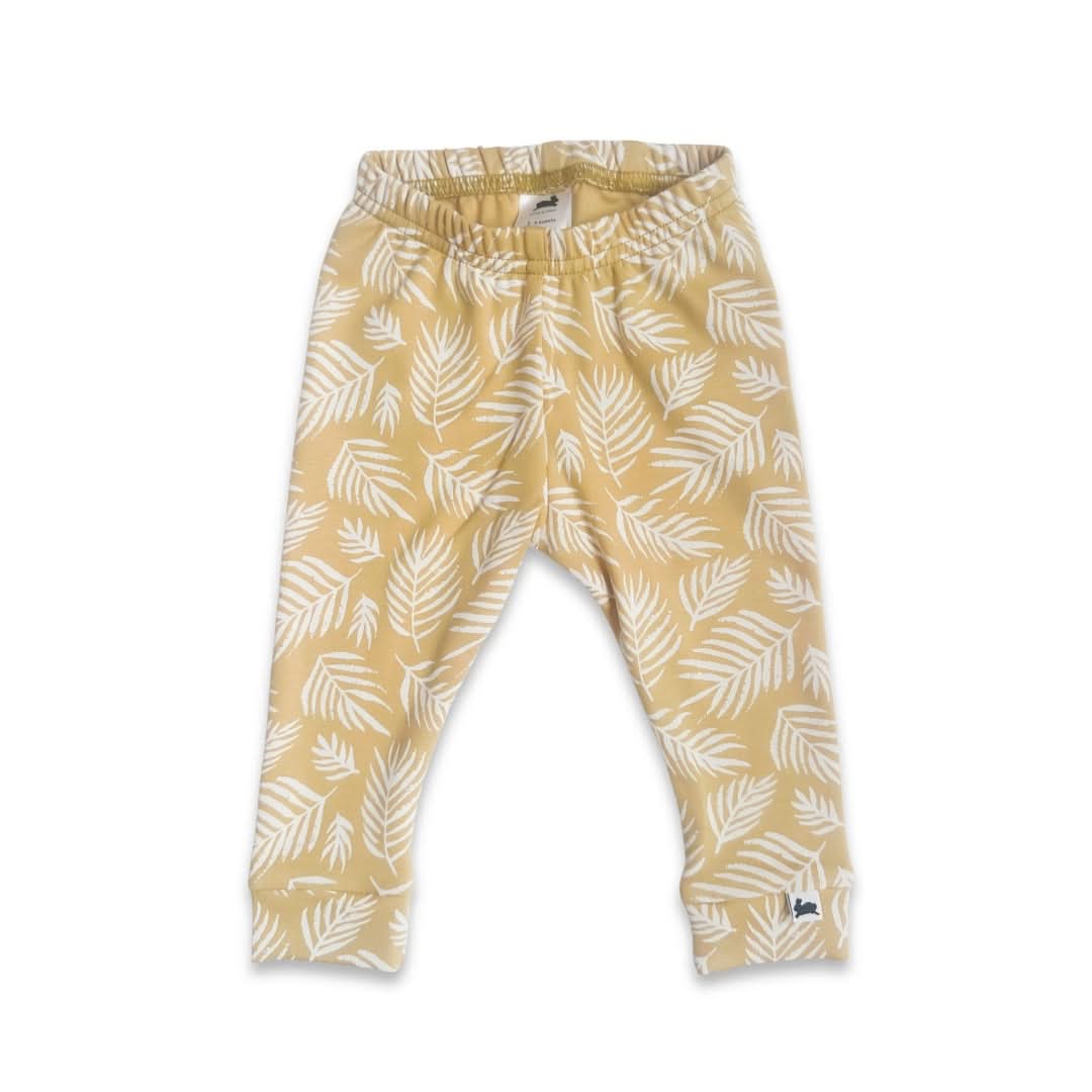 Baby Bamboo Leggings | Olive Rib