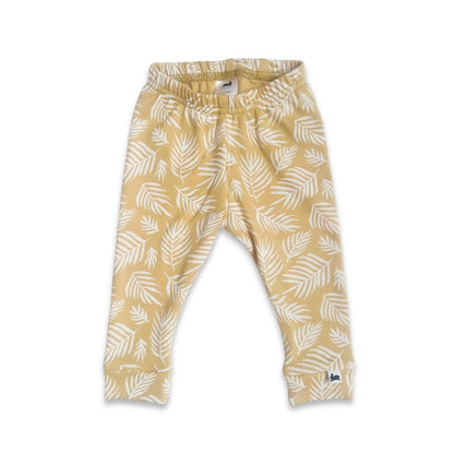 Baby Bamboo Leggings | Olive Rib
