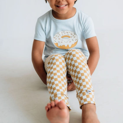 Baby/Kids Graphic Bamboo T-Shirt | Vanila Donut On Powder Blue