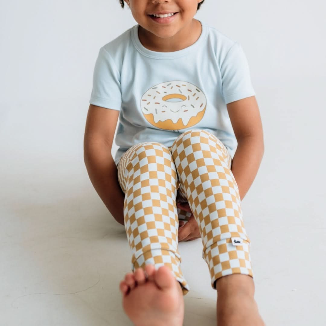 Baby/Kids Graphic Bamboo T-Shirt | Confetti Joy Donut On Classic Blue