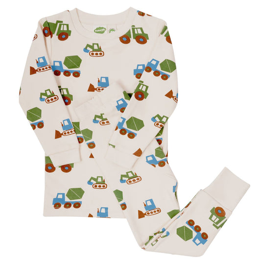 "My Jammies" Organic Kids Pajamas: Trucks / 2T