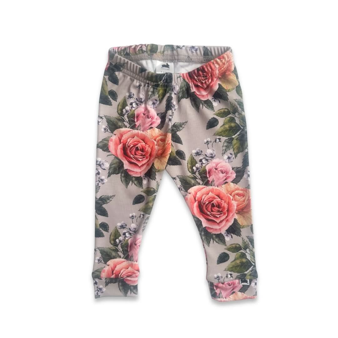Baby Bamboo Leggings | Olive Rib