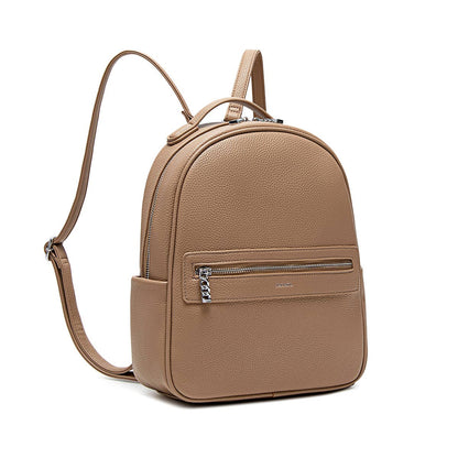 Hannah - Recycled Vegan Backpack - Latte Pebbled: Latte Pebbled / OS
