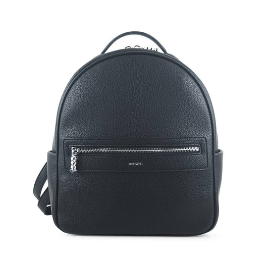 Hannah - Recycled Vegan Backpack - Black Pebbled: Black Pebbled / OS