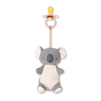 *New Options* Bitzy Pal Natural Rubber Pacifier & Plush: Cow