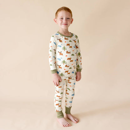 "My Jammies" Organic Kids Pajamas: Airplanes / 2T